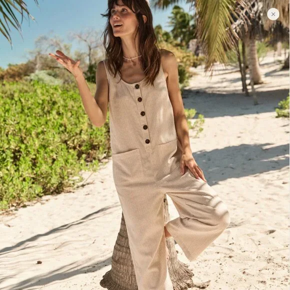 Marine Layer Sydney Cotton Jumpsuit - XS - Picture 4 of 5